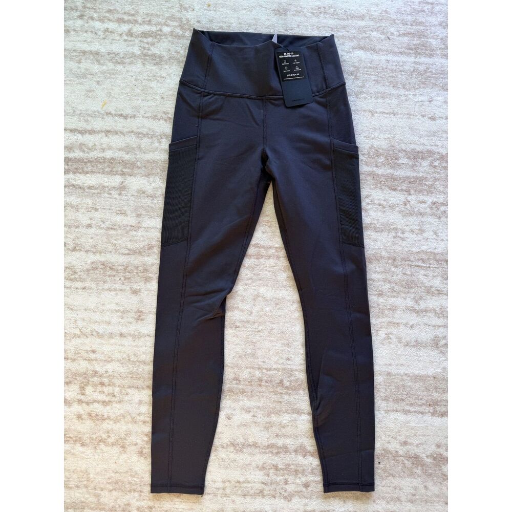NWT Fabletics On-The-Go High Waisted Leggings Black S Pockets